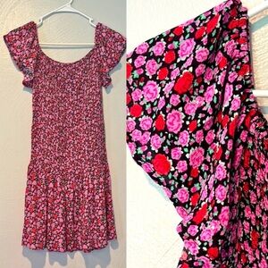 Lulus Floral Ruched Dress